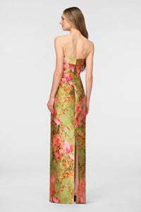 Cleo Strapless Column Gown