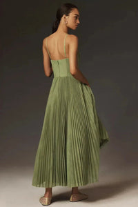 ISABELLA | Elegant Pleated Midi Dress