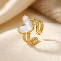Gold Heart Motif Ring