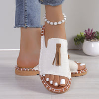 Annelie Tassel Flat Sandals