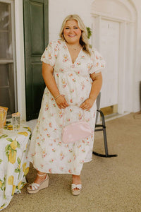 Field Of Grace Floral Midi Dress Curves