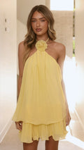 Gia Mini Dress Yellow Buy Women's Dress Billy J
