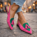 Fabienne - Suede Tassel Strap Sandals