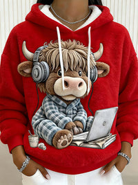 Maisie – Cozy Highland Cow Hoodie