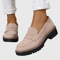 Destiny | Timeless Suede Loafers Pink