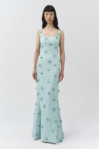 Briella Embellished Crepe Gown