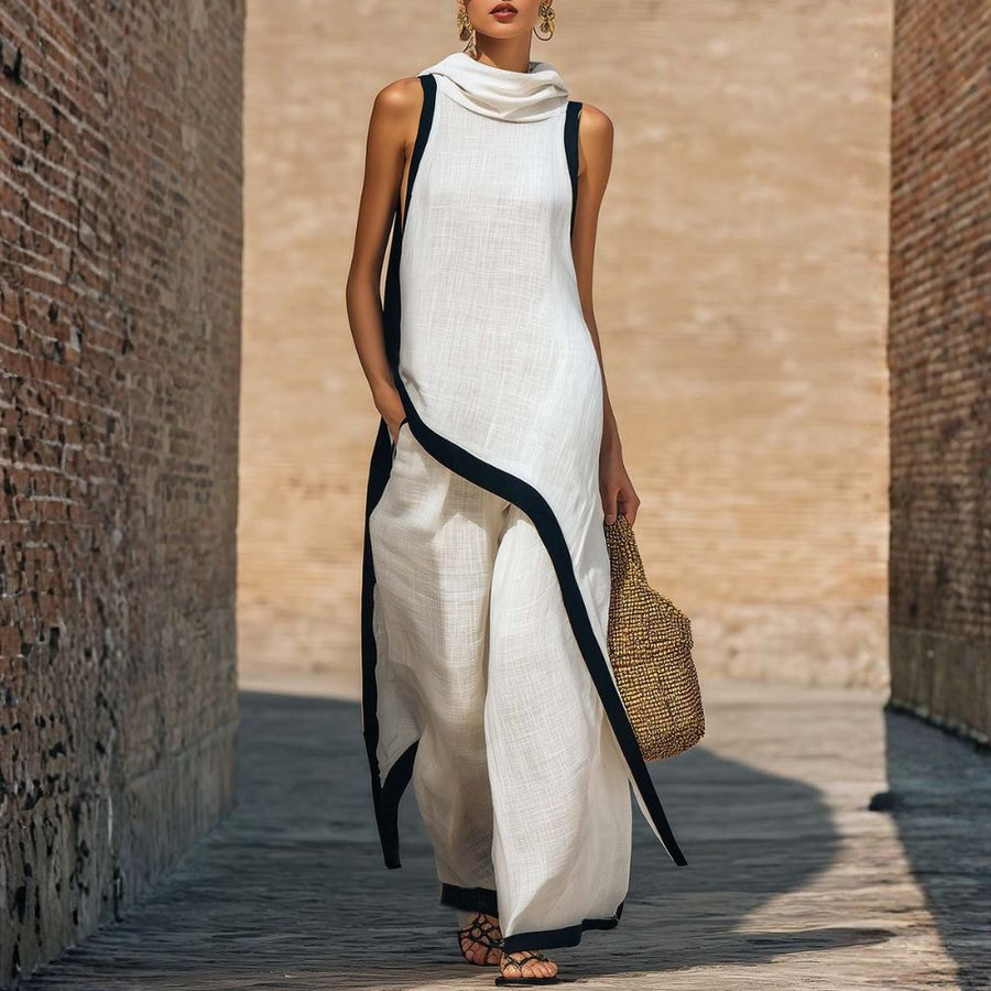 Lexie - Sleeveless Linen Trouser Set