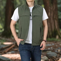Brian - Multi-Pocket Breathable Outdoor Cargo Gilet