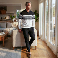 Alfred – Graphic Print Sweater and Trousers Set