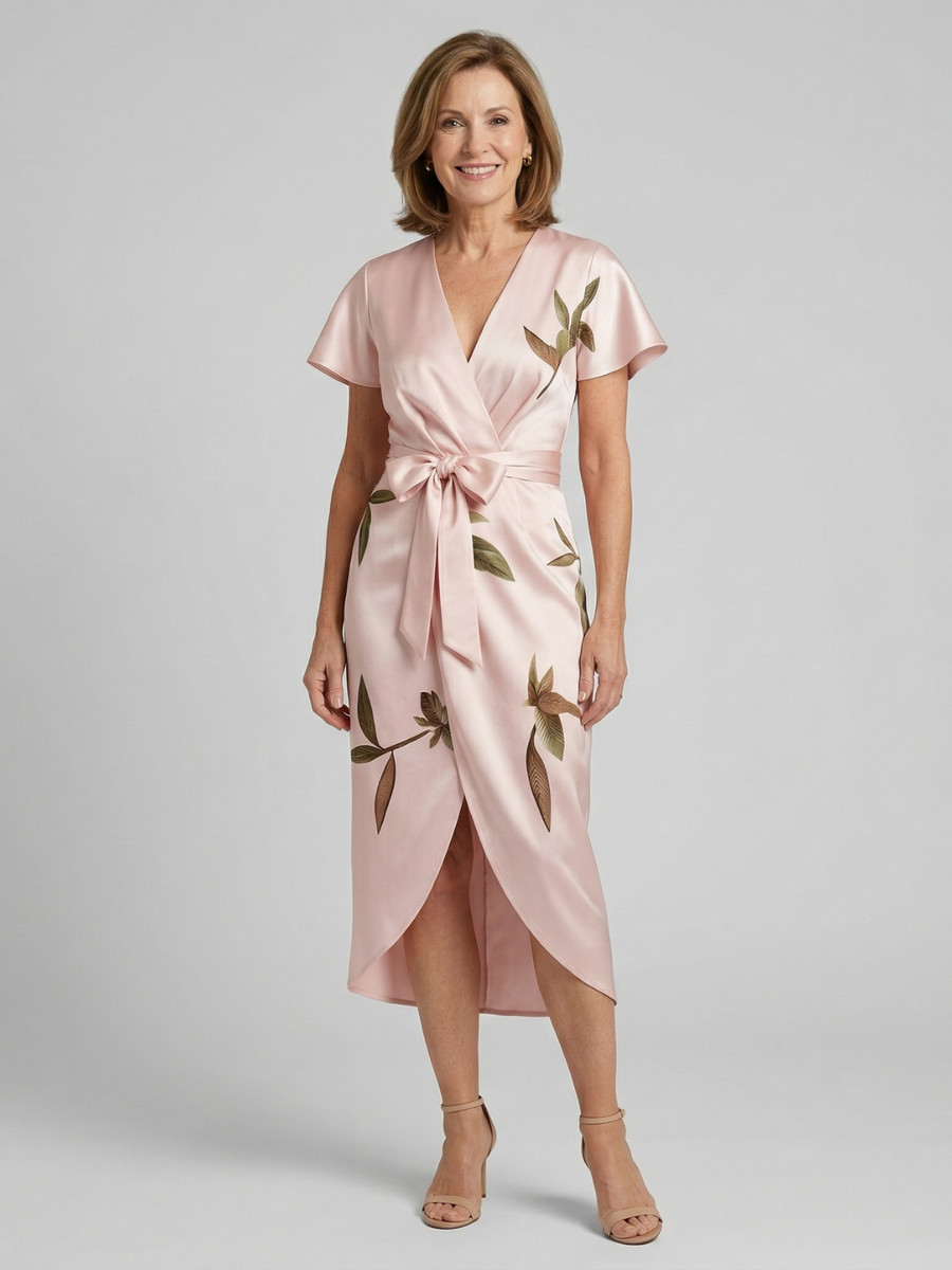 Cassia - Vera Elegant Wrap Dress