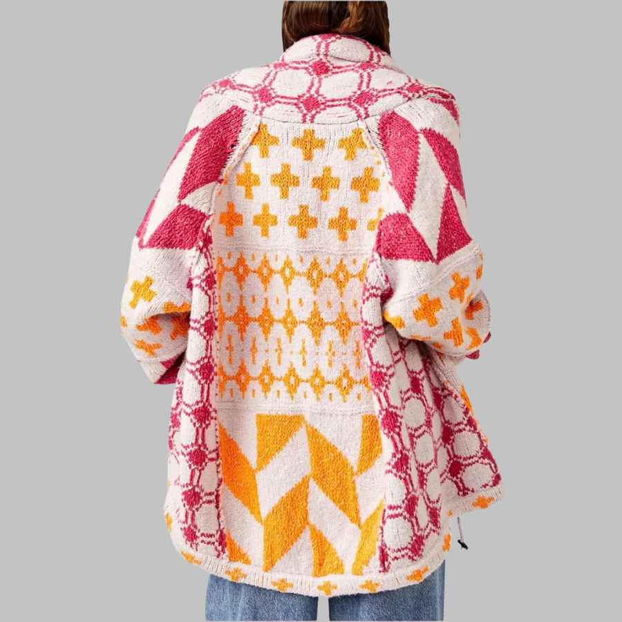 Evangelia | Elegant Cardigan Pink