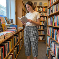 Natasha - Gingham Capri Trousers