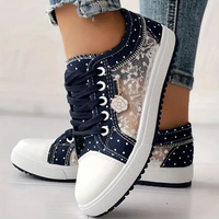 Delara – Elegant Floral Detail Trainers