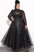 Plus Size Maxi Tulle Tutu Skirt In Black (Skirt Only) 2x 18