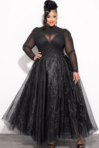 Plus Size Maxi Tulle Tutu Skirt In Black (Skirt Only) 2x 18