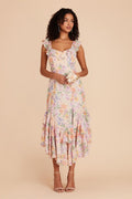 Ginny Blue Dreamy Ditsy Chiffon Bridesmaid Dress