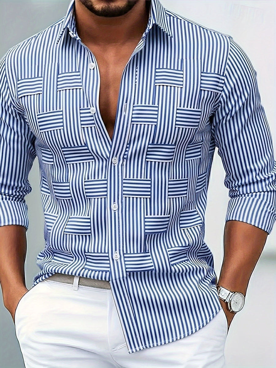 Beau – Vintage Striped Long Sleeve Shirt