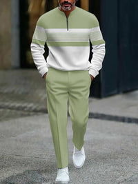 Alfred – Graphic Print Sweater and Trousers Set