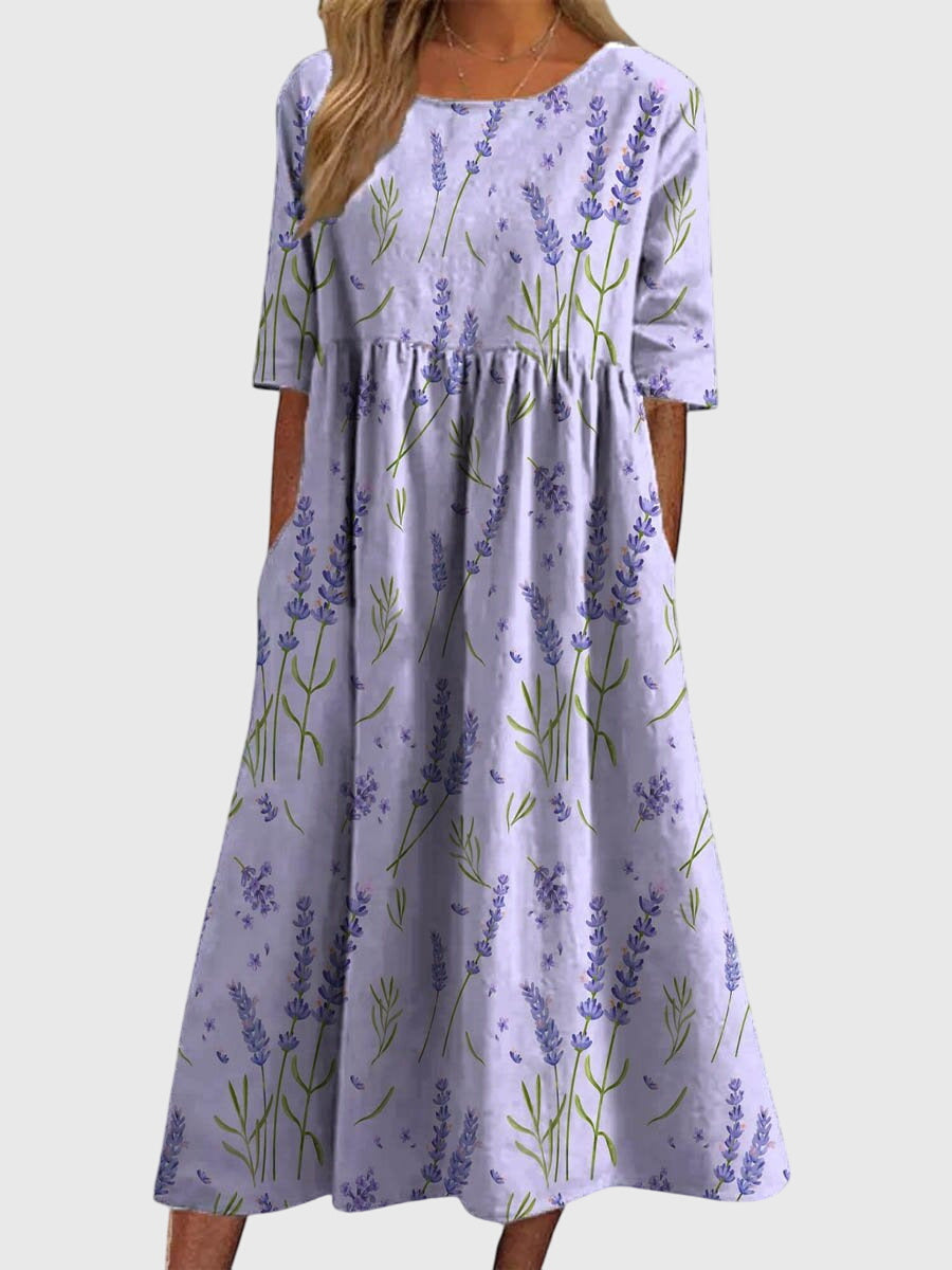Djala | Flattering Dress Lavender