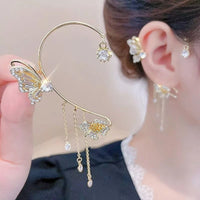Liriel - Butterfly Tassel Earrings