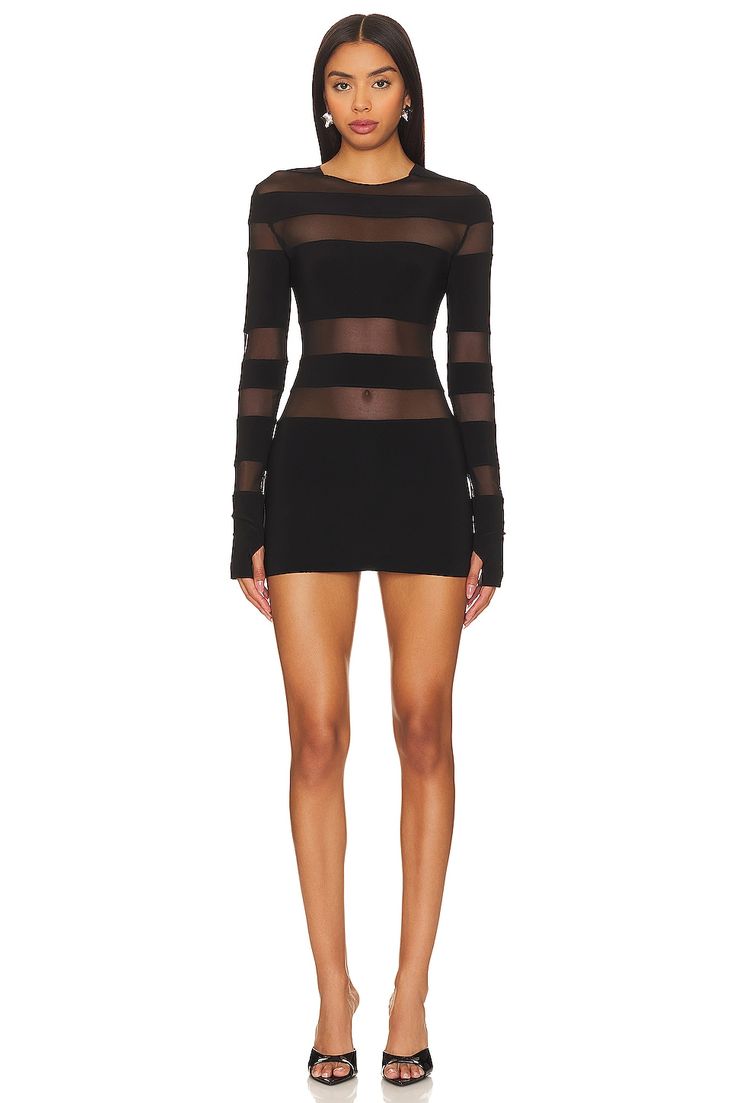 Spliced Long Sleeve Pickleball Dress