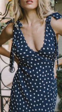 Polka Dot Midi Dress