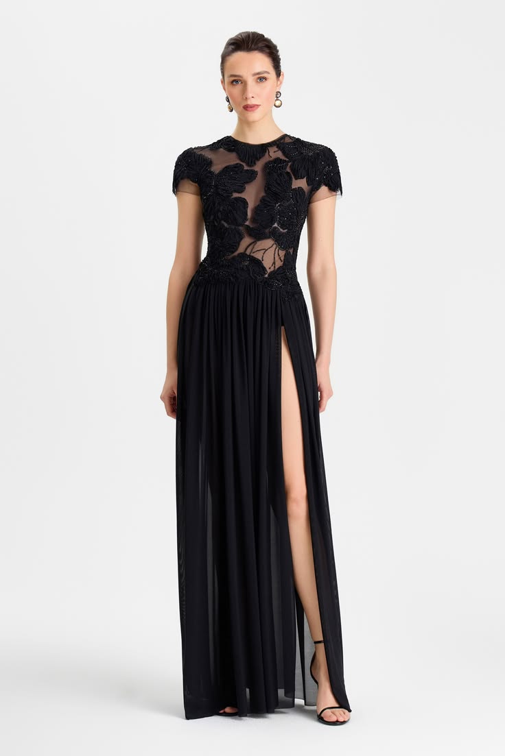Nadine Merabi Sloane Black Dress