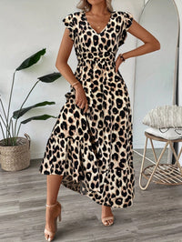Serenella – Baroque Maxi Dress with V-Neckline
