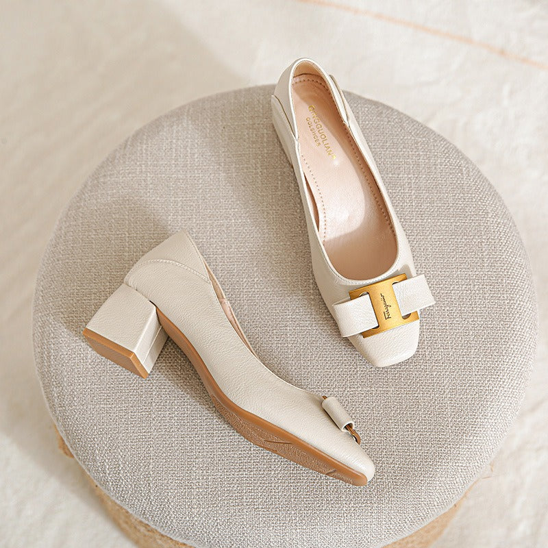 Lucie - Elegant Leather Heels