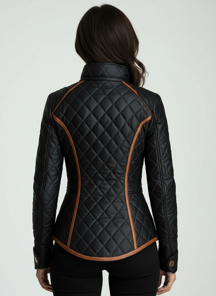 Bethany - Diamond-Quilted Padded Jacket