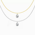 Oval Diamond Necklace
