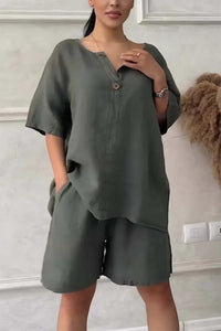 Maike Blouse and Shorts Set