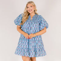 Something Good Dress, Blue Floral