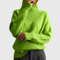 Angela - Turtleneck Sweater Green