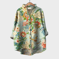 Gaia - Elegant Linen Summer Blouse