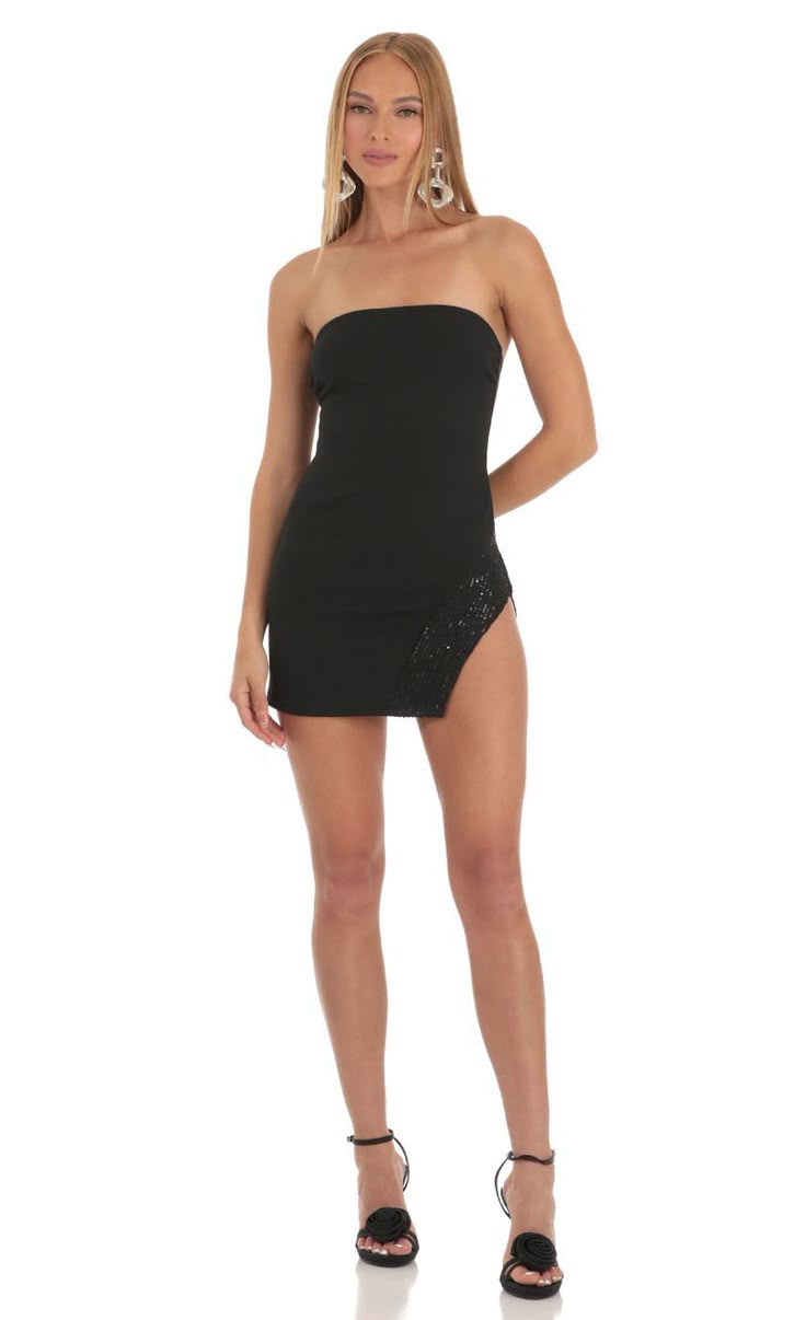 Sequin Dress In Black