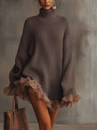 Hester - Ruffled Knit Dress