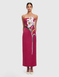 Timeless Off Shoulder Maxi Dress Red