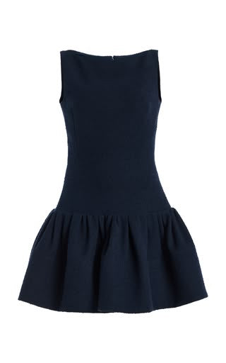 Flared Drop Waist Tweed Mini Dress By Oscar De La Renta Moda Operandi