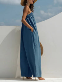 Tamsin - Denim Wide-Leg Jumpsuit