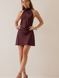 Sunny Satin Mini Dress
