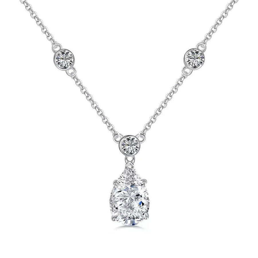Oval Diamond Love Necklace