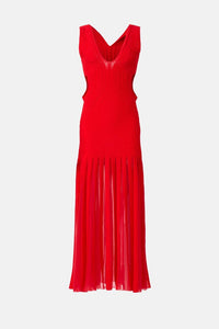 Cut Out Knit Maxi Dress