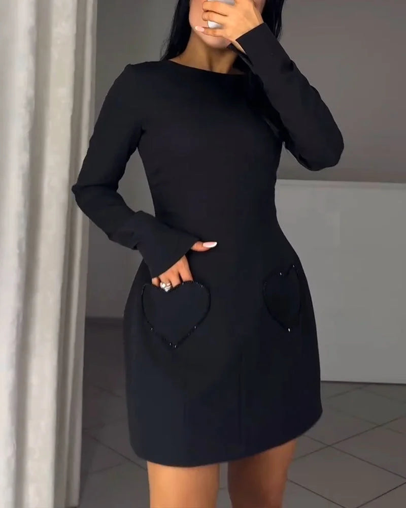 Charlotte – Elegant Long Sleeve Mini Dress