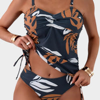 Yvaine - Bikini with Tropical Leaf Print