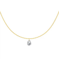 Oval Diamond Necklace
