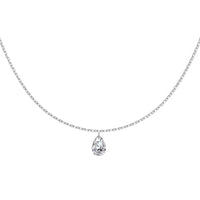 Oval Diamond Necklace