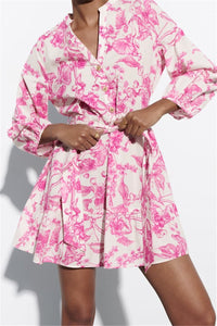 Laurent Floral Mini Dress