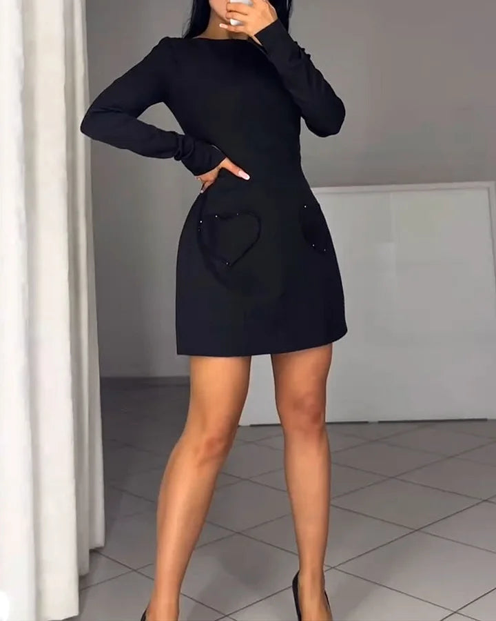 Charlotte – Elegant Long Sleeve Mini Dress