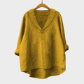 Sabina - Elegant Linen Summer Blouse